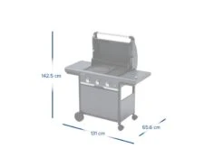 Campingaz Gasbarbecue 3 Series Select 3 EXS -Optimaal Tuinmeubelen Winkel 139 5 campingaz gasbarbecue 3 series select 3 exs afmeting open 2181074