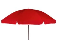 Bo-Camp Parasol Met Knikarm Ø 165 Cm Rood