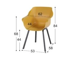 Hartman Tuinstoel Sophie Element Curry -Optimaal Tuinmeubelen Winkel 17 1 hartman tuinstoel sophie element curry 21680872