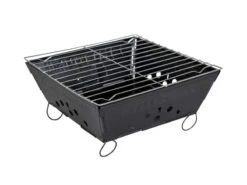 Camp-Gear Barbecue Envelop Opvouwbaar Houtskool Zwart