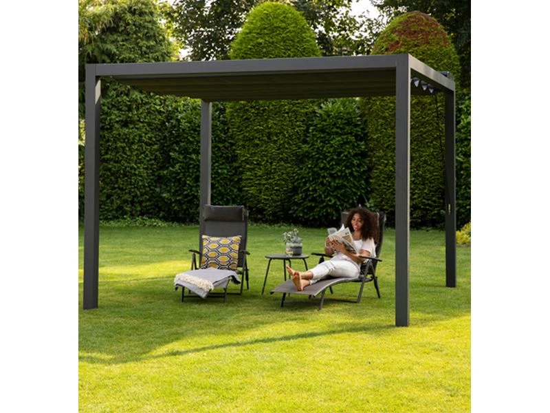 Nesling Prosail Waterproof Harmonica Schaduwdoek 2,97 X 2,97 Mtr. 4 Nesling Prosail Waterproof Harmonica Schaduwdoek 2,97 X 2,97 Mtr. - Afbeelding 2