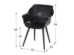 Hartman Tuinstoel Sophie Studio Zwart -Optimaal Tuinmeubelen Winkel 21 1 hartman tuinstoel sophie studio zwart 11681008