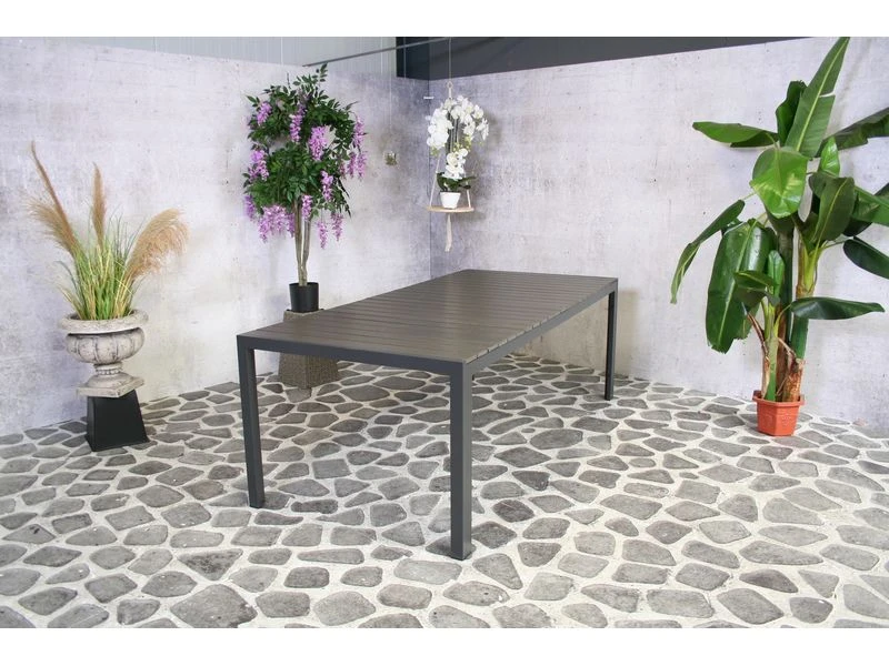 Sensline Jersey Tuintafel Polywood 220 Antraciet 5 Sensline Jersey Tuintafel Polywood 220 Antraciet - Afbeelding 3