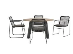 Taste By 4 Seasons Outdoor Tuinset Elba + Derby Ronde Tafel -Optimaal Tuinmeubelen Winkel 28 3 taste by 4 seasons outdoor tuinset elbaderby ronde tafel 90725 90413a 90415
