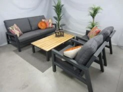 Te Velde Tuinmeubelen Jackson Aluminium Lounge Set 2 Zitsbank
