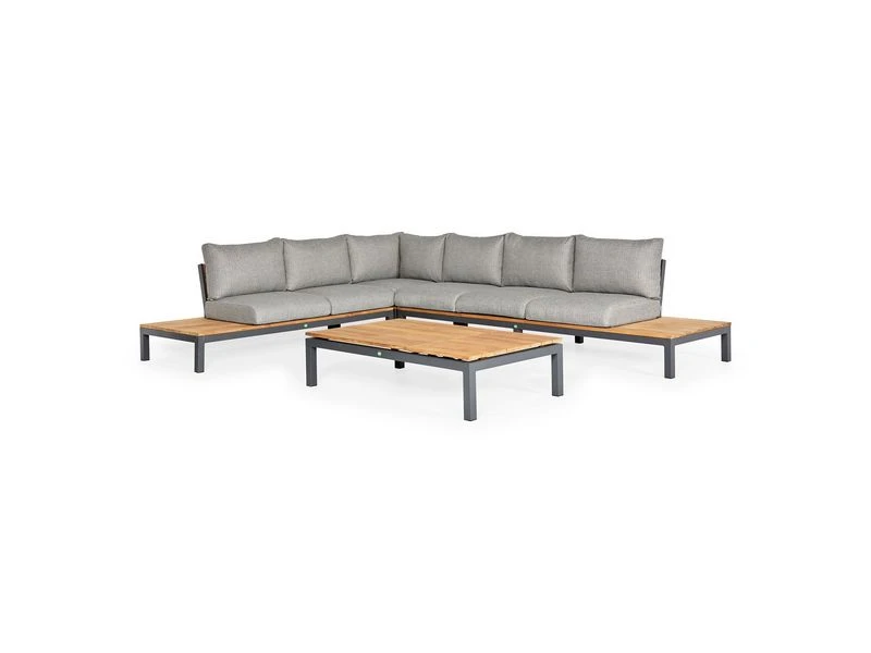 Suns Memphis Platform Teak Lounge Set XL Rechts 6 Suns Memphis Platform Teak Lounge Set XL Rechts - Afbeelding 4
