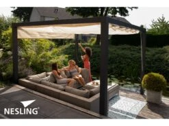 Nesling Aluminium Pergola Optiva Coolfit 319 X 419 Antraciet -Optimaal Tuinmeubelen Winkel 4 2 nesling aluminium pergola optiva coolfit 319 x 419 antraciet sfeer n760 506 294