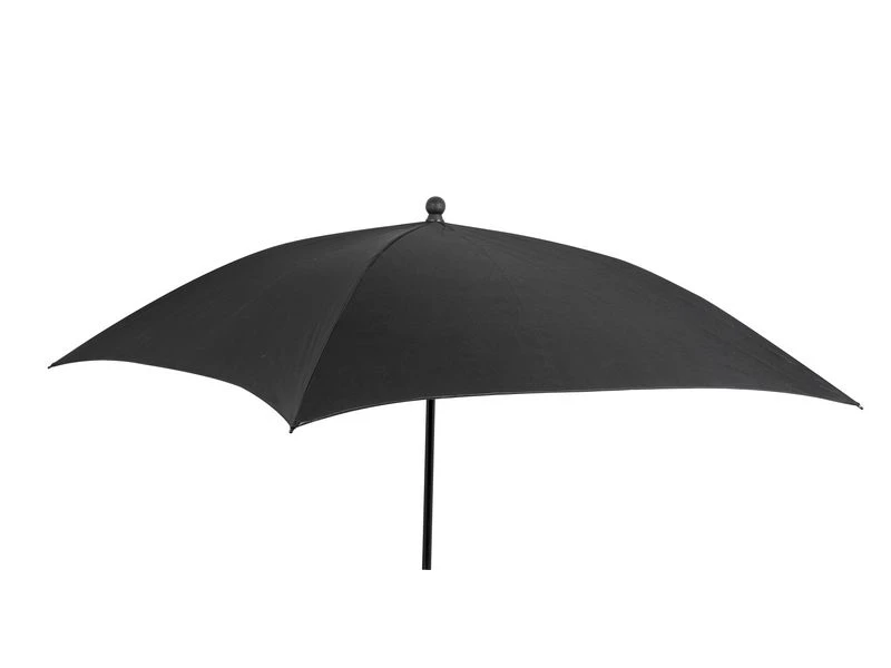 Bo Camp Parasol Vierkant 170 X 170 Cm. Zwart 4 Bo Camp Parasol Vierkant 170 X 170 Cm. Zwart - Afbeelding 2