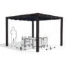 Nesling Aluminium Pergola Optiva Coolfit 402 X 402 Antraciet -Optimaal Tuinmeubelen Winkel 7 0 nesling aluminium pergola optiva coolfit 402 x 402 antraciet n760 506 373