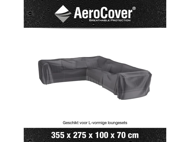Platinum Aerocover Loungesethoes Hoekset Links 355x275x100xH70 4 Platinum Aerocover Loungesethoes Hoekset Links 355x275x100xH70 - Afbeelding 2