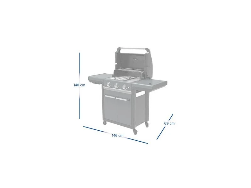 Campingaz Gasbarbecue Buitenkeuken 3 Series Premium S 7 Campingaz Gasbarbecue Buitenkeuken 3 Series Premium S - Afbeelding 5