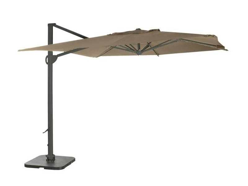 Garden Impressions Zweefparasol Hawaii 3 X 3 Mtr Taupe 3 Garden Impressions Zweefparasol Hawaii 3 X 3 Mtr Taupe