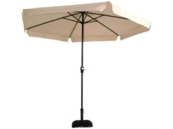Lesli Parasol Gemini 3 Mtr -Optimaal Tuinmeubelen Winkel lesli parasol gemini 3 meter ecru 53001