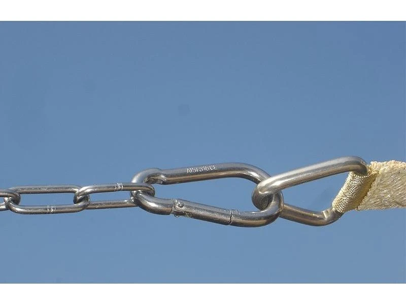 Nesling Karabijnhaak 8 X 80 Mm, RVS 4 Nesling Karabijnhaak 8 X 80 Mm, RVS - Afbeelding 2